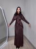 Elegante Completo Gonna e Abito a Maniche Lunghe Stile Europeo & Americano per l'Inverno 2025
