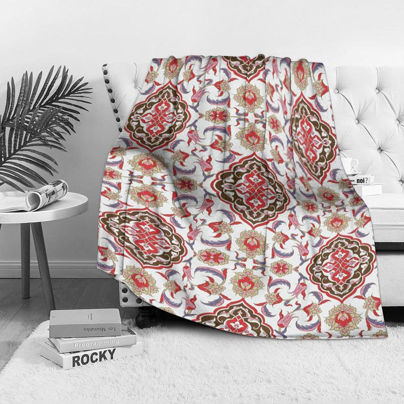 Bohemian Floral Paisley Decorative Throw Blanket Bed Sofa Cover Decorative Cushion Cover Home Textile