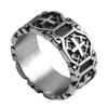 Adjustable Cross Ring Men Women Vintage Gothic Style Plated Copper Finger Minimalist Punk Jewelry