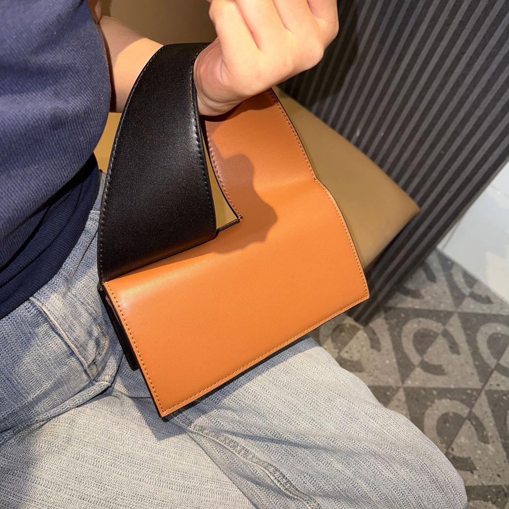 Damen PU-Leder Taschen Retro Schultertasche Achselhöhle Käufer Monochromatische Damentaschen