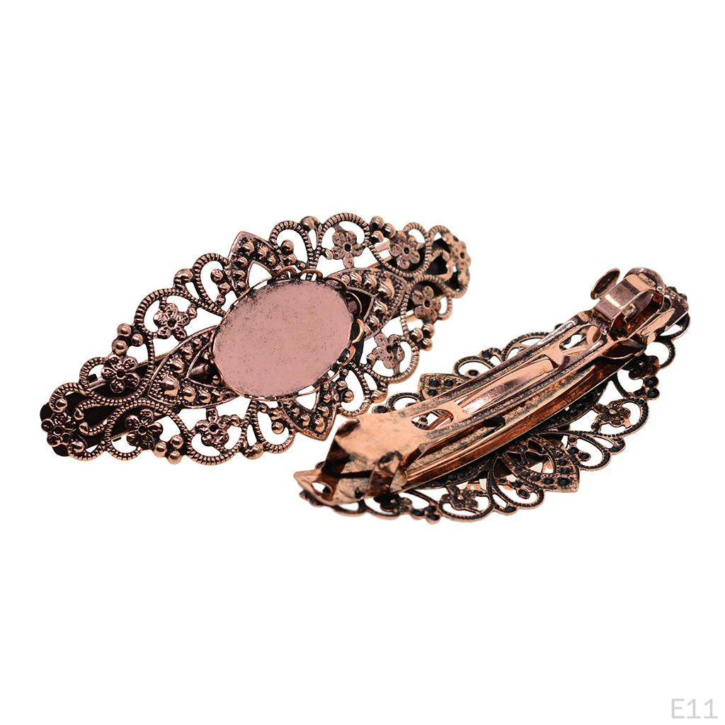 with French Clip Barrette Cabochons