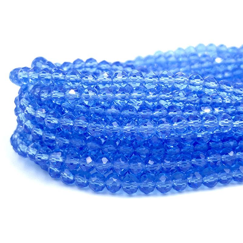 2/3/4/6/8mm Faceted Crystal Beads Bulk Pack - Glass Beads for DIY Bracelets Hairpin Loose Spacer Beads for Jewelry Making