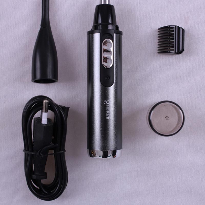 

3 в 1 электрический аккумуляторный триммер для волос в носу, бритва для волос в ушах, инструменты для личной гигиены чёрный