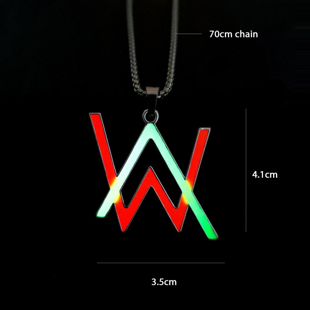 Novel Luminous Glowing Butterfly Pendant Hexagram Stainless Steel Glow In The Dark Necklace for Women Men Halloween Gift