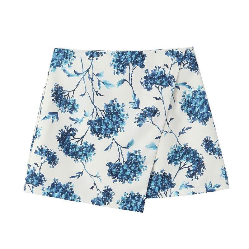 Kaslead New Arrival Women's Clothing Fashion Style Fashion Print Spaghetti-Strap Camisole Top Casual Pantskirt