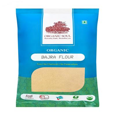 Organic Pearl Millet Flour (500 G), Organic Bajra Flour, Organic Soul