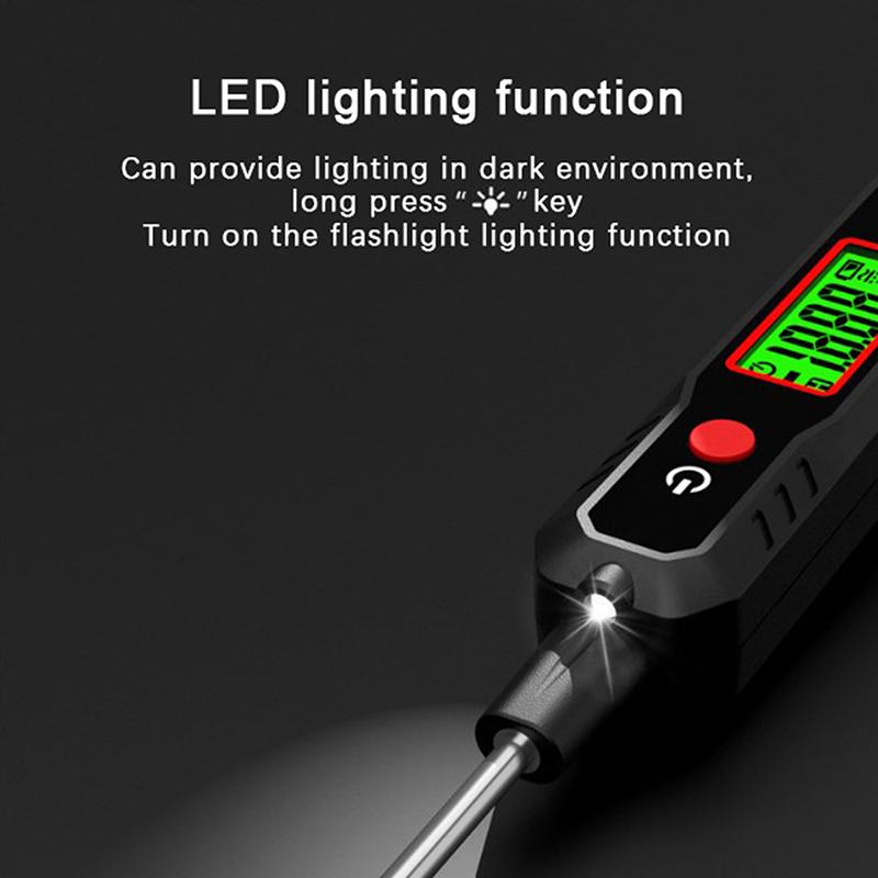 Ht86A Car Voltage Detector Pen Automobile Fault Maintenance Circuit Tester Digital Backlight Car Fuse Diagnostic Probe Test Pen