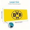 Dortmund Team Logo Mauspade, Große Gaming Schreibtischmatte, Rutschfestes XXL Mauspade für Laptop & Tablet, Mini-PC Spielmatte mit Genähten Kanten