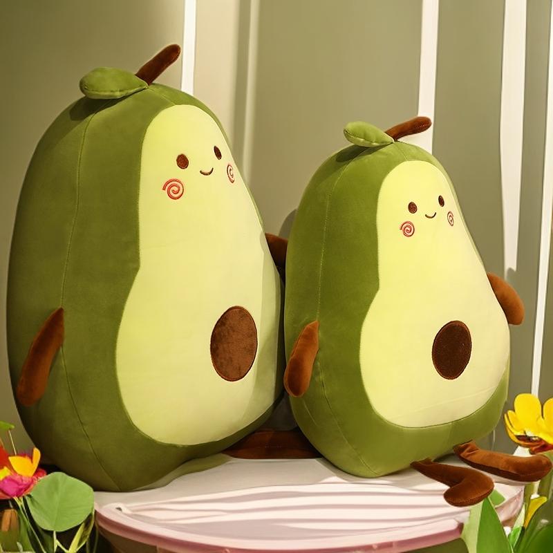 50-100Cm Kawaii Giant Avocado Plush Toys Stuffed Fruit Soft Doll Big Sleeping Pillow Cute Birthday Gifts For Girls Bedroom Decor
