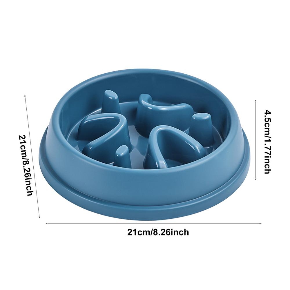 Slow Feeder Dog Bowls Large Breed Dog Slow Feeder Slow Eating Dog Bowl Anti-Gulping Dog Puzzle Feeder Cat Slow Feeder Bowl For синий