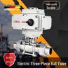 Hammond Electric Stainless Steel Ball Valve Q621F-16P304: Three-Piece Male Thread Welding Butt Weld Cut-off Valve for High Temperatures