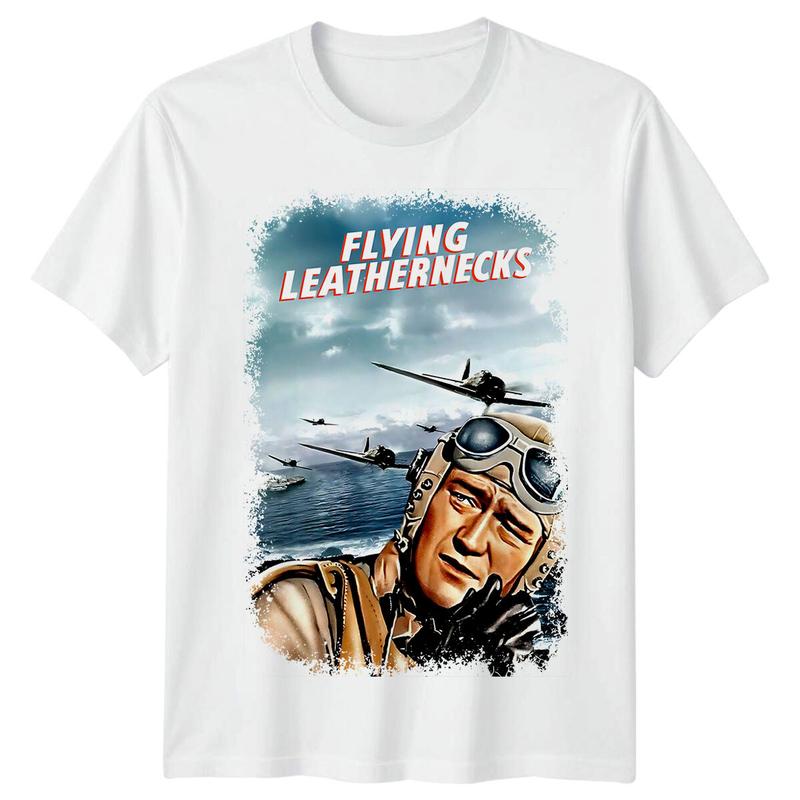 Flying Leathernecks (1951) Filmplakat-inspiriertes Unisex-T-Shirt Retro-Tee