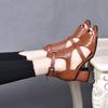 New women's sandals fish mouth hollow one-word wedge style sandals women
