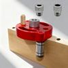 Aluminum Alloy Self Centering Drilling Mold Set, Woodworking Handheld Drilling Machine Drilling Set for Furniture Joint Tool Kit