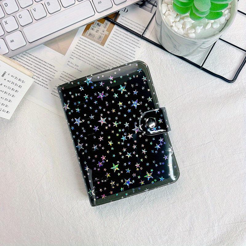 Portable Loose-leaf Notebook Cover Transparent Book Clip Dazzling Stars Notebook Loose Leaf Binder