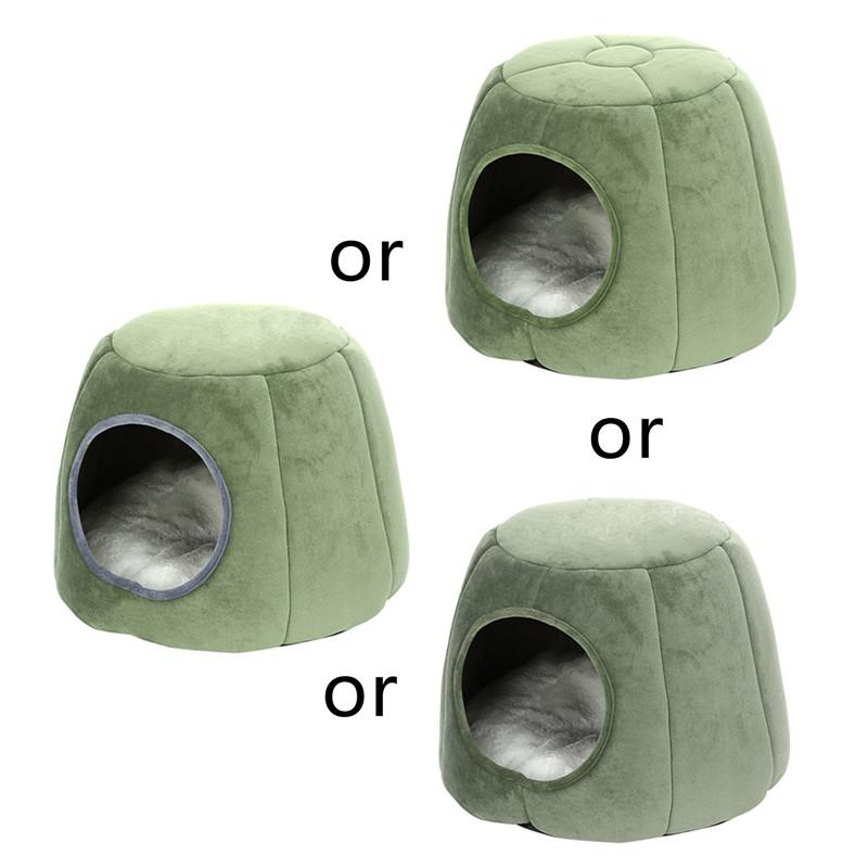 Small Pet Hamster Sleeping Bed Guinea Pigs Hedgehog Winter Nest Warm Cage Cave Bed House Fleece Cusion Hide Toy Playing Habitat