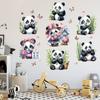 3D Panda Wall Stickers Cute Animal Bamboo Decals for Kids Room Nursery Bedroom Decor