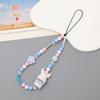 Sling Cartoon Beaded Phone Chain Short Mobile Phone Lanyard Phone Charm Beads  Car Key