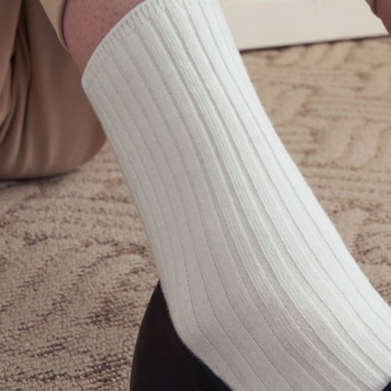 LOEIL Daily Goalie Socks - White