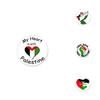 Bandera de Gaza Palestina Broche Pin Insignia Chapada en Estaño Accesorios para Ropa Souvenir