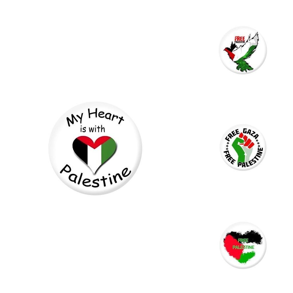 Bandera de Gaza Palestina Broche Pin Insignia Chapada en Estaño Accesorios para Ropa Souvenir