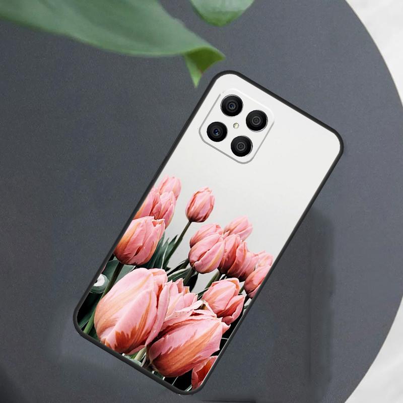 Tulips Flower For Honor Magic 5 6 7 8 Pro Case For Honor 400 200 50 70 Lite X8c X8b X9a X9b X9c X9d Win RT