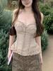 Vintage French Strapless Lace-Up Bustier