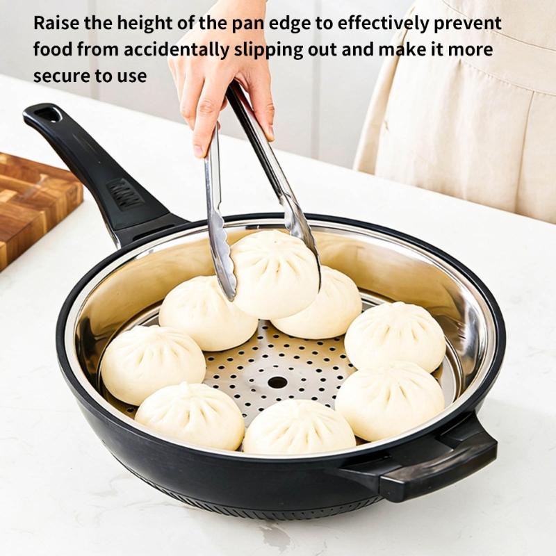 Durable 304 Nonrust Steel Steaming Rack for Uniform Heat and Quick Cleaning Suitable for Various Kitchen Appliances