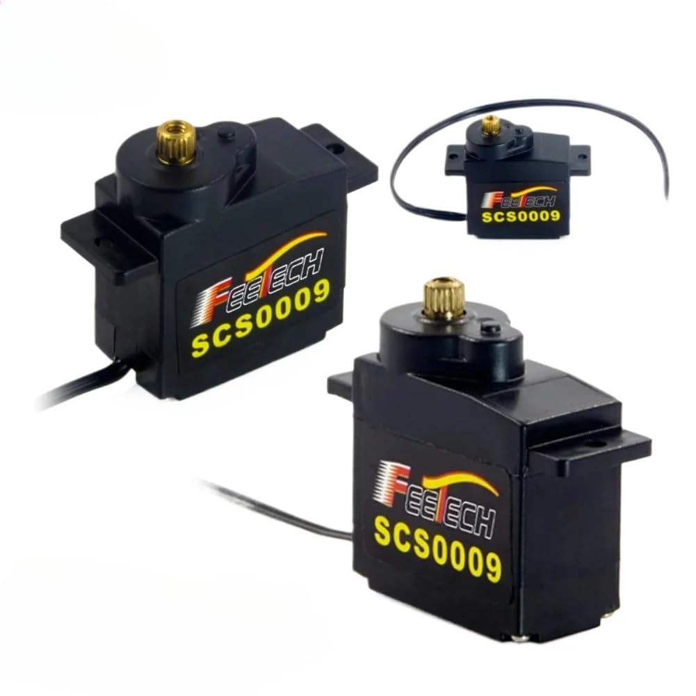 RCmall SCS009 2.5kg Servo (Set of 3) with 9g Metal Gears for RC Helicopters and Robots