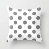 Modern Simple Gray Geometric Peach Leather Velvet Pillowcase Summer Sofa Home Office Cushion Pillowcase