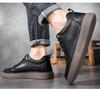 Men's Invisible Height-Increasing Shoes: Breathable, Stylish British Design with Soft Sole - Sports Casual Board Shoes with 8cm Lift.