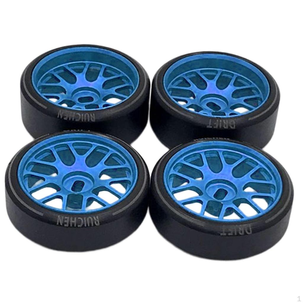 4Pcs 1:28 Tyre Parts for 284131 K969 Vehicles Crawler Model Buggy Trucks