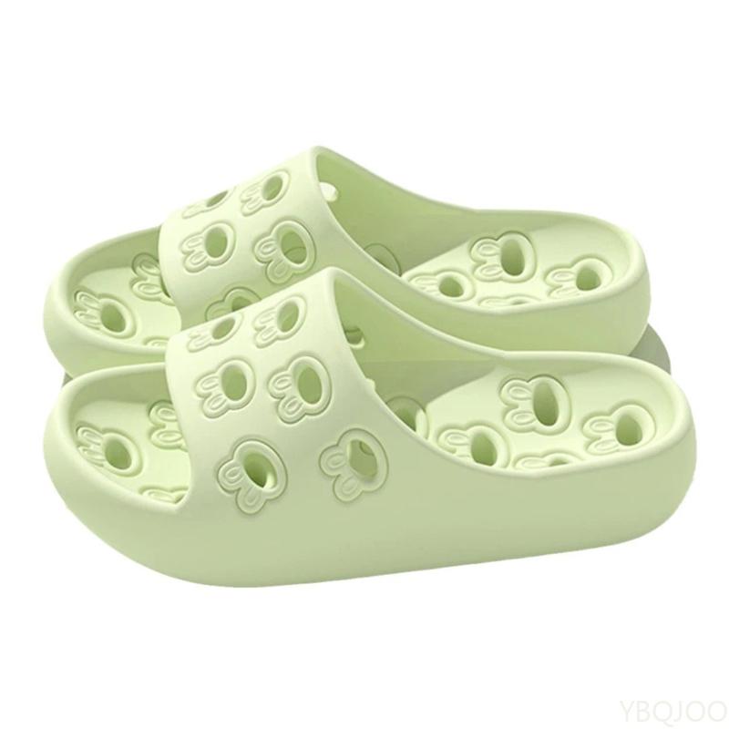 Fashion Ladies Summer Slippers Non slip home use odorless Shoes Men Indoor household slippers Water leakage Quick drying couple sandals