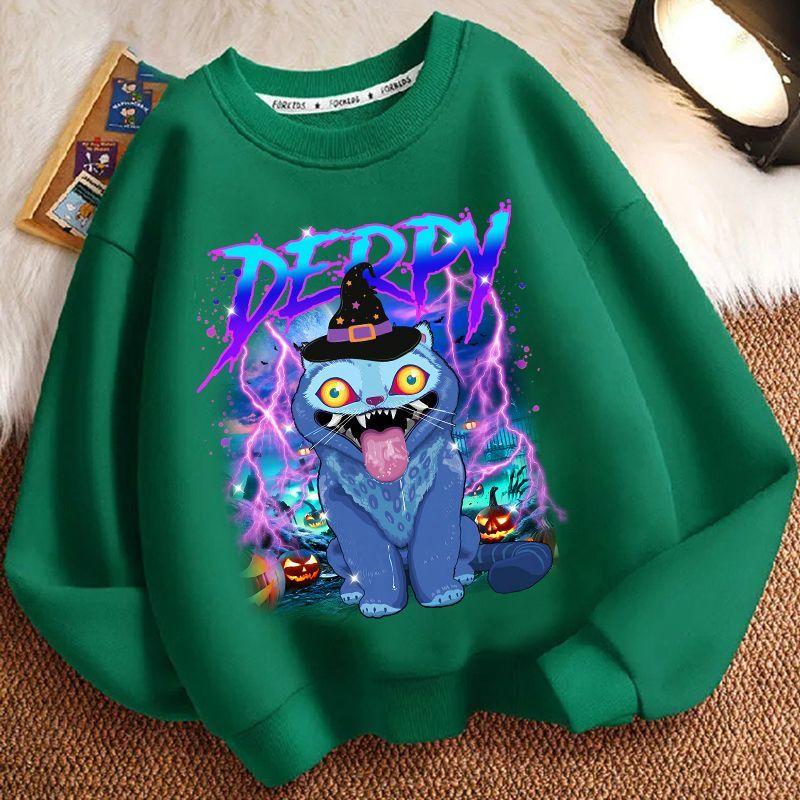 Children's Witch Hunt Team Hoodie, Spring and Autumn Boys' and Girls' Casual Long-sleeved Top