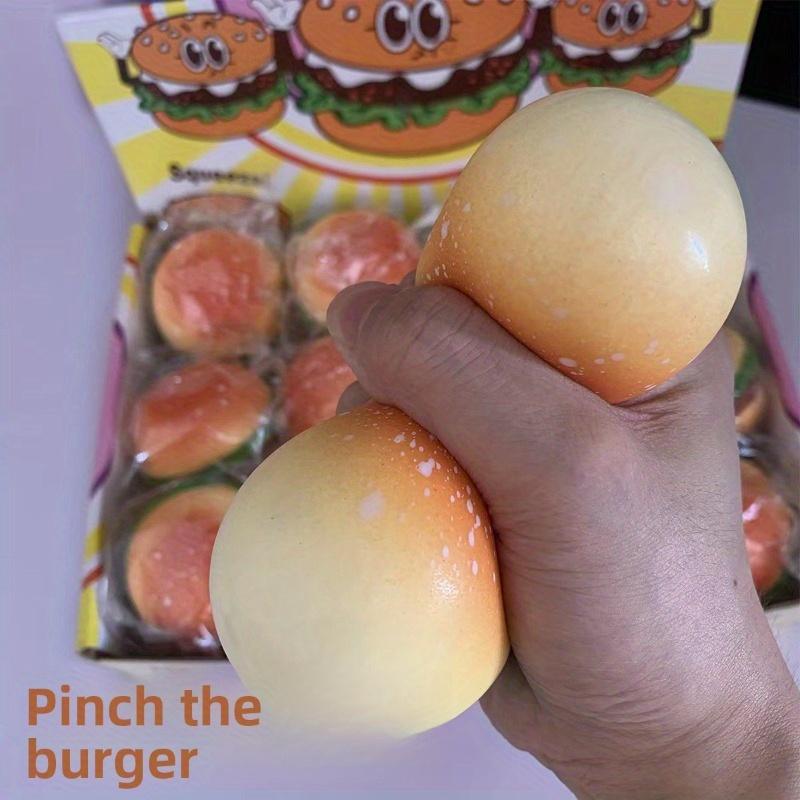 Hamburger Squishy Squeeze Toy Simulation Burger Slow Rising Fidget Soft Stress Relief Vent Sensory Desktop Decor Present