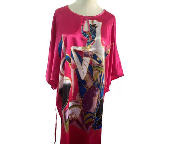 Plus Size Silk Qipao Pajama Robe & Tang Suit Bathrobe