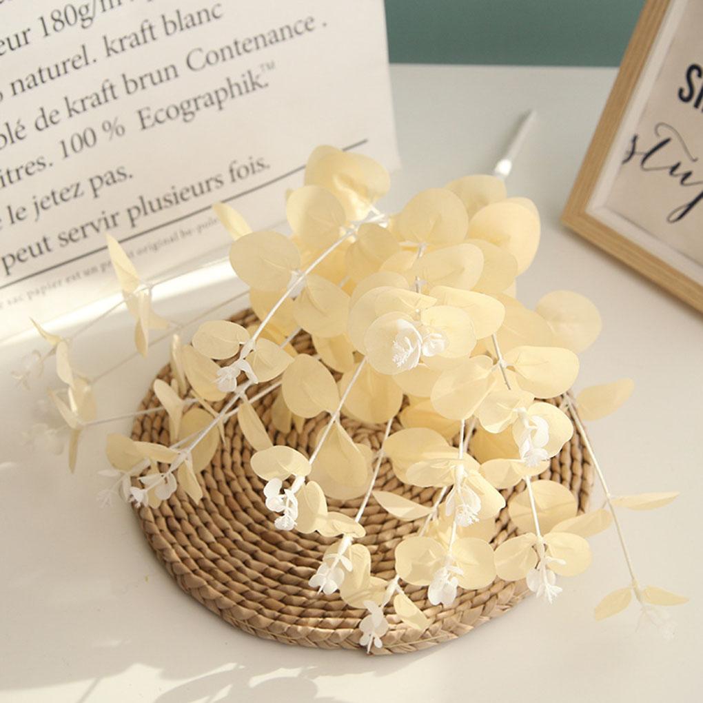 Artificial Flower 4 Branches Flower with Leaves Home Office Wedding