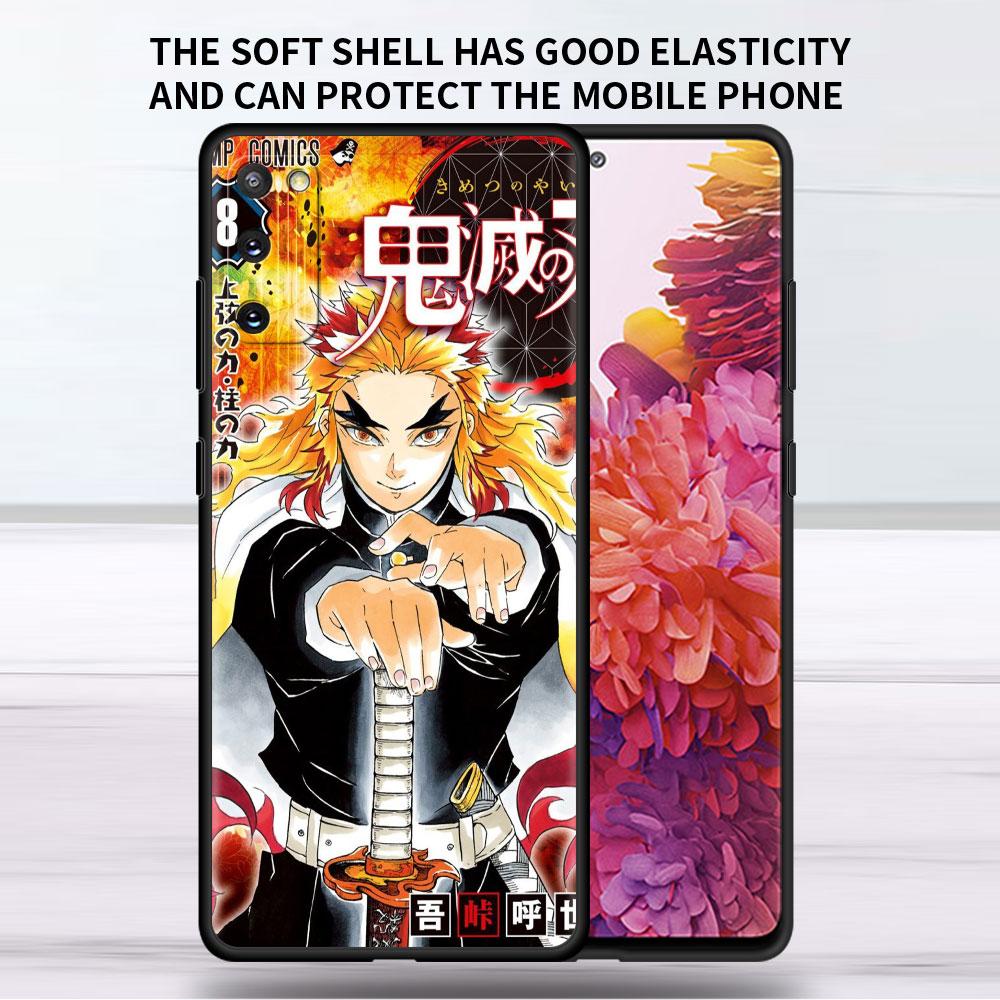 Soft Case For Samsung Galaxy Note 20 Ultra 10 Plus Lite A50 A70 A20 A40 A20e 9 8 A60 A10e Funda Phone Cover Demon Slayer Shell