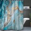 Yiceng Simple Marble Texture Shower Curtain