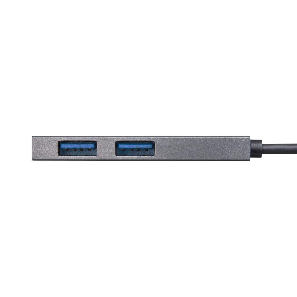 Sanwa Supply USB Slim Hub Silver Type-C 2-Port USB-3TCH24SN
