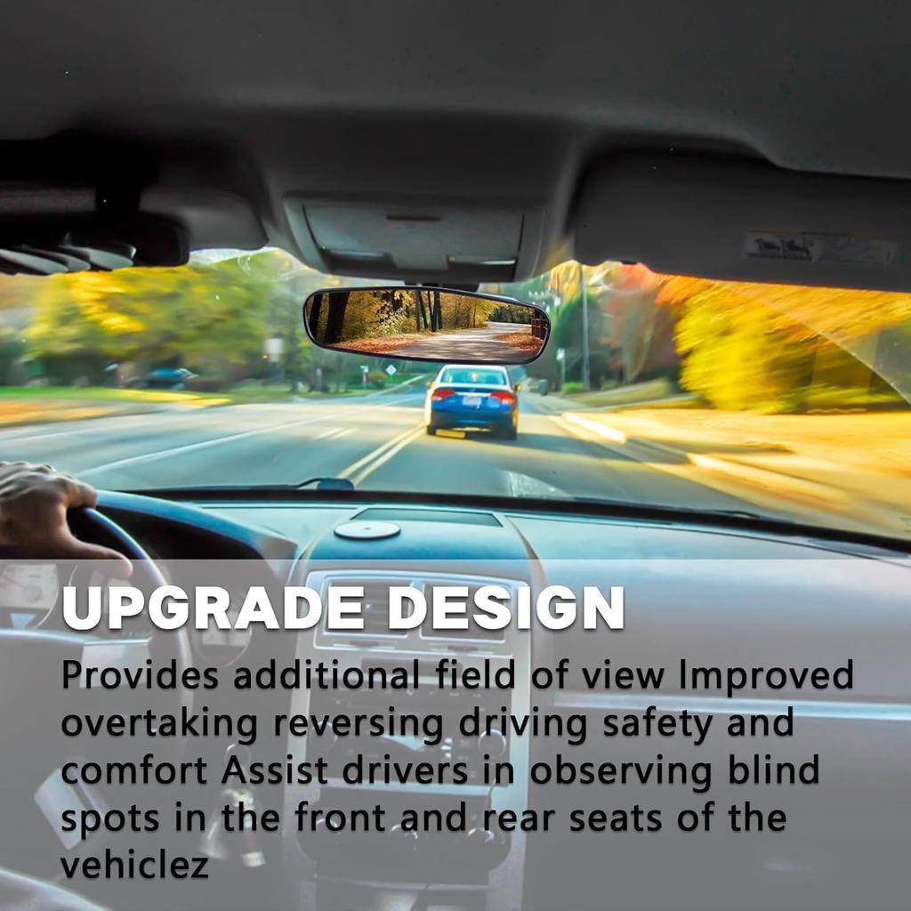 Interior Rear View Mirror Assembly Compatible With 2004- Ford F150,2002- Explorer,2006- Fusion,2016- Transit,2007-2024 Edge,2011- Fiesta,Lincoln