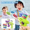 1pc Kids Outdoor Game Disc Gun Toy Flying Disc Shooting Launcher Gun Double Parent-child Interactive Children Toy for boys gifts
