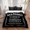 Jack Daniel'S Legacy Print 3Pcs Bedding Setduvet Cover With 2 Bedropillowcase Home Birthday Gift