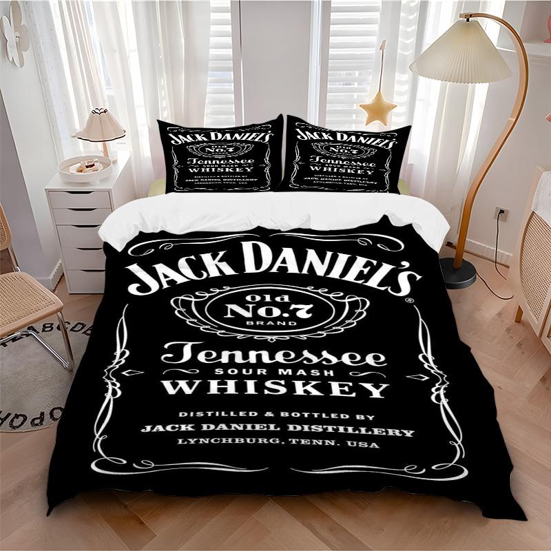 Jack Daniel'S Legacy Print 3Pcs Bedding Setduvet Cover With 2 Bedropillowcase Home Birthday Gift