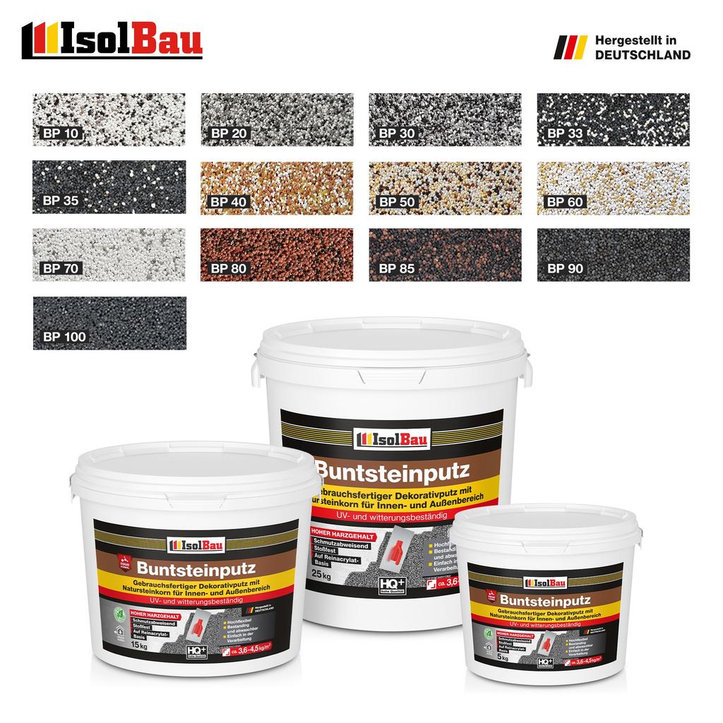 IsolBau Mosaic Plaster Mosaikputz BP80 - 5kg