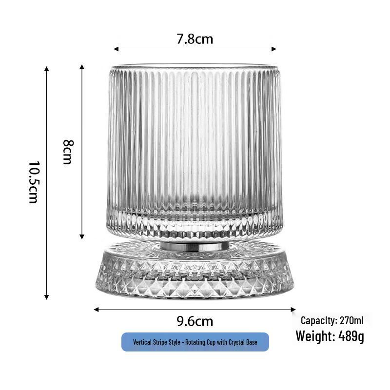 Whiskey Spinning Glass