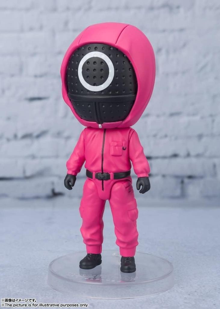 TAMASHII NATIONS Figuarts mini Squid Game Masked approximately ABS painted action figure Dwarf, 90mm, & PVC,