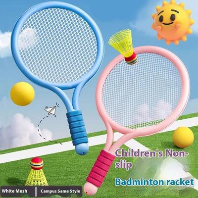 1 Setleichte Kinder Tennis Badminton Tennisschläger Kinder Badmintonschläger Set Eltern-Kind Interaktives Spielzeug für Kinder