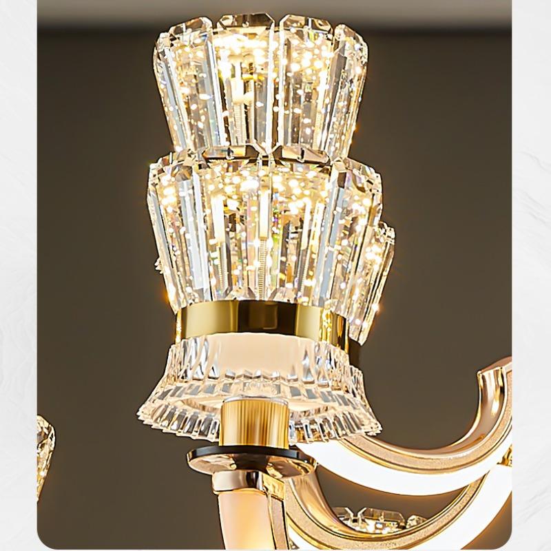 Lampadario di Cristallo Luce Soggiorno Moderno Semplice Atmosfera Camera da Letto Sala da Pranzo Luce Lampadario Soggiorno