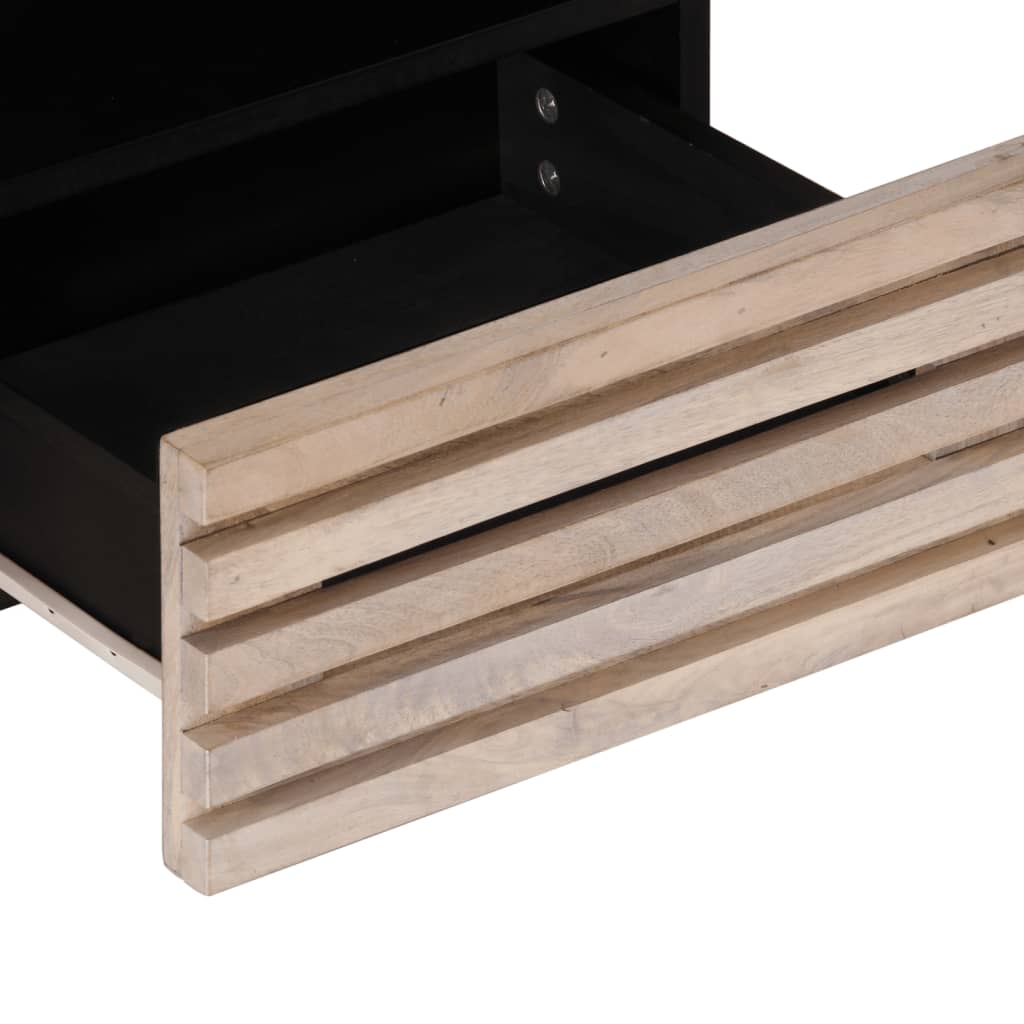 : Stolik kawowy, 80x55x40 cm, lite drewno mango